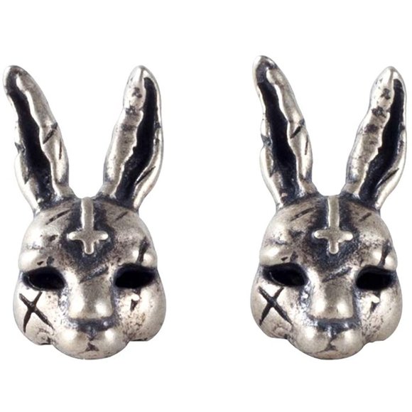 Punk Bikers Stud Earrings - Picture 7 of 7